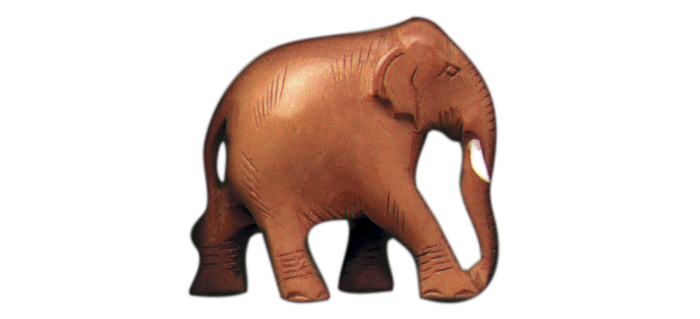Wooden elephantcentre